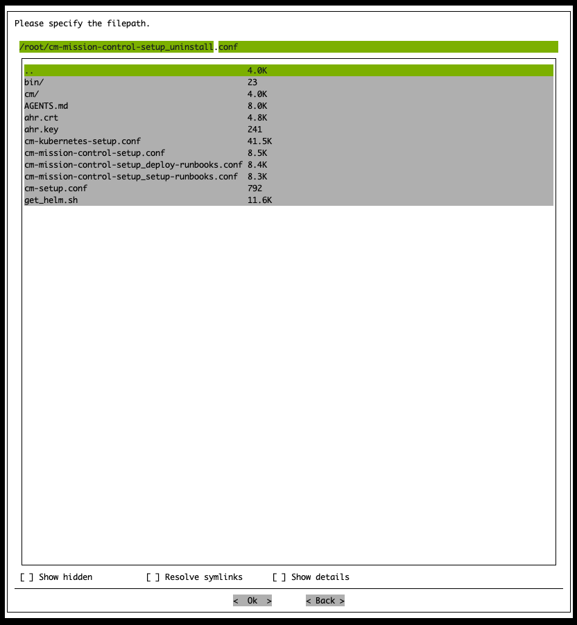 Save Configuration File