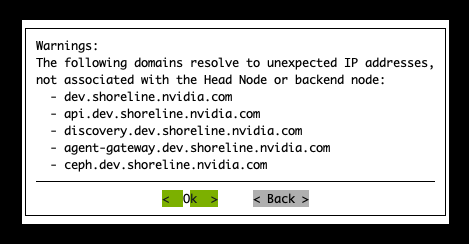 DNS Warning
