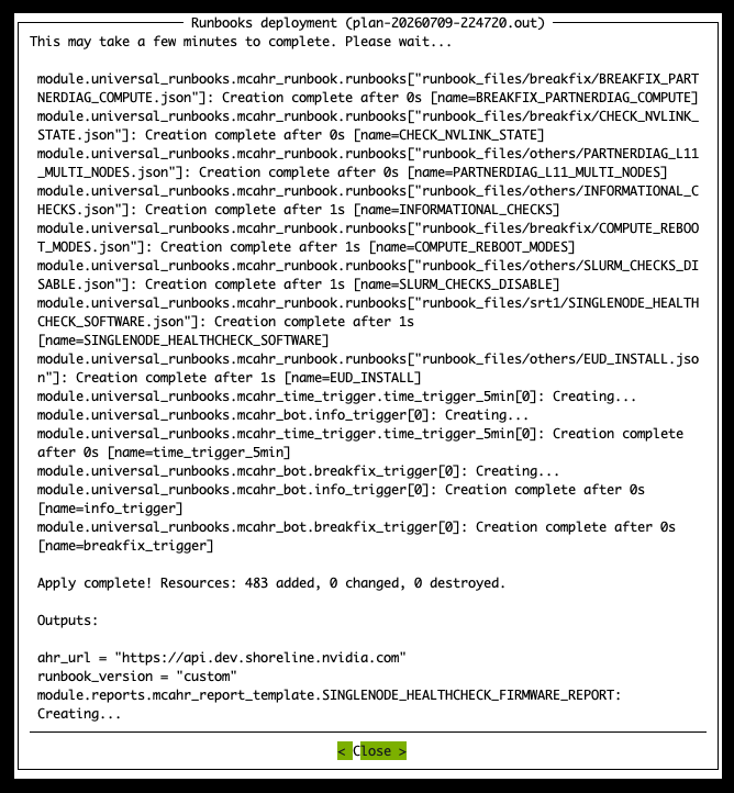 Save Configuration and Deploy