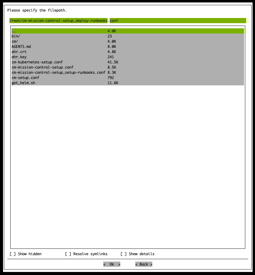 Runbooks Deploy Save Config File