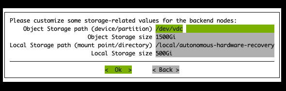 Storage Configuration