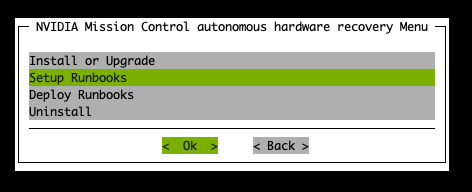 AHR TUI Wizard Setup Runbooks
