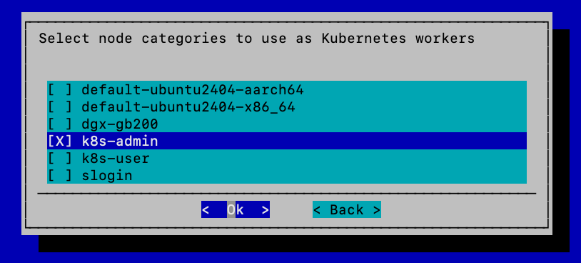 BCM node categories for worker nodes
