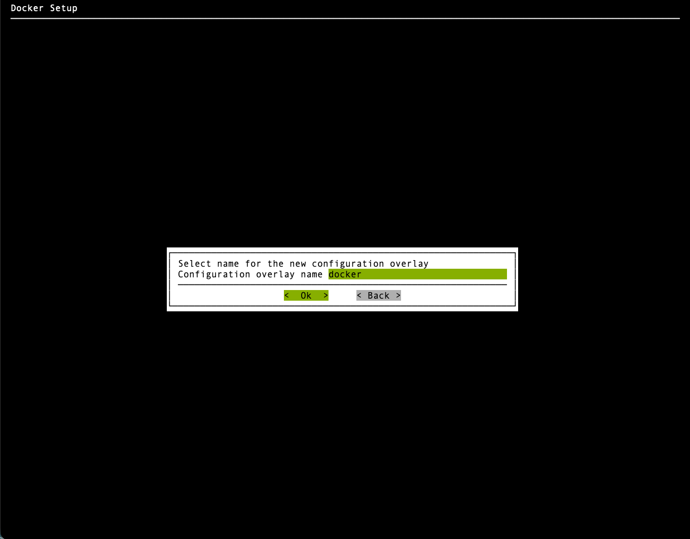 Configuration overlay name
