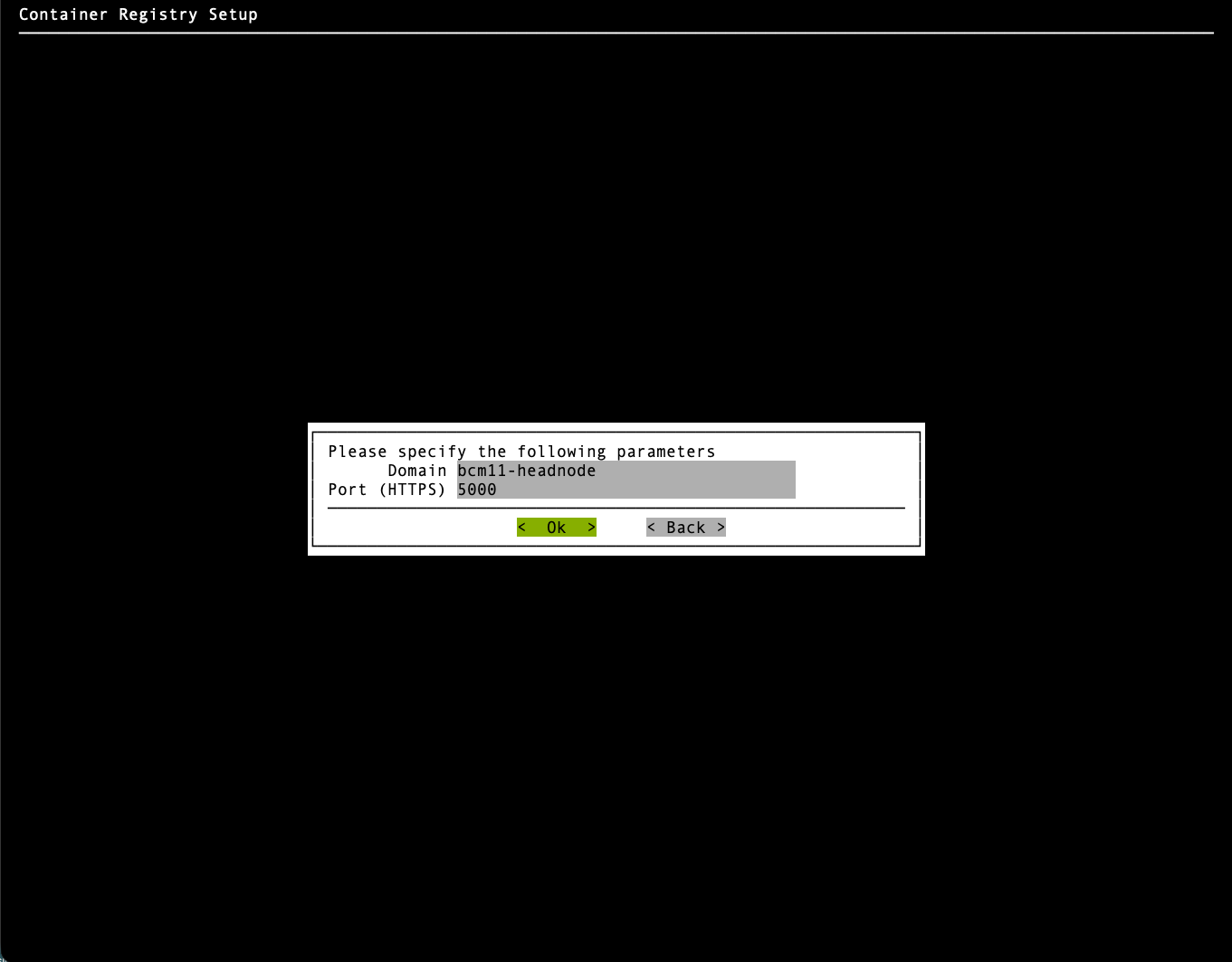 Specify domain and port