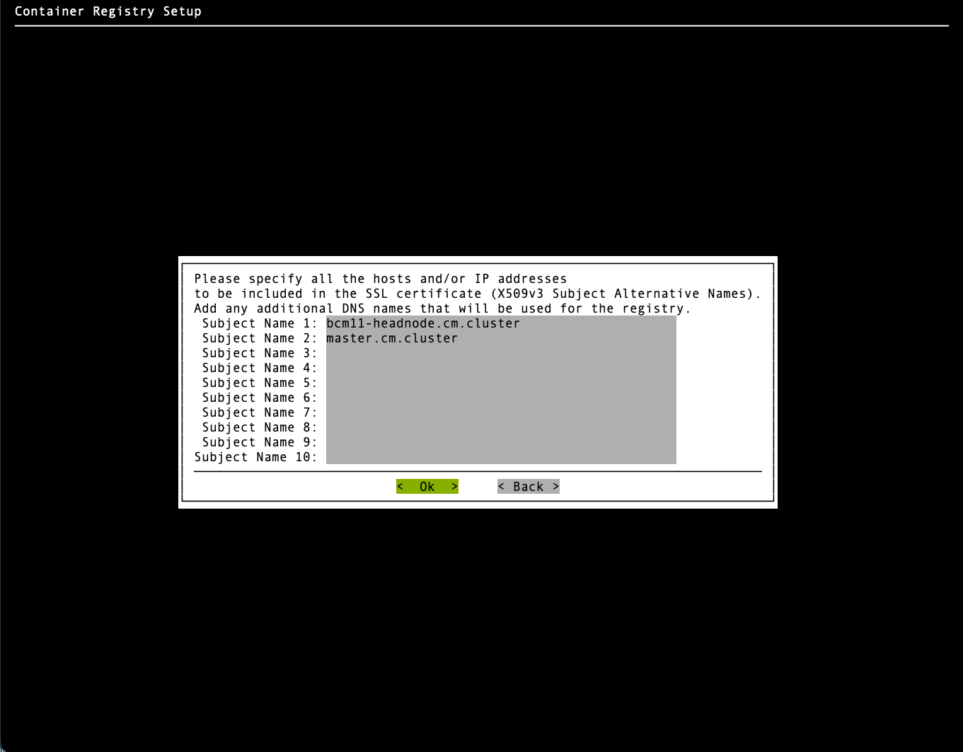 Specify all hosts for SSL certificate