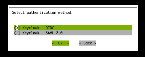 AHR TUI Wizard Auth Type OIDC