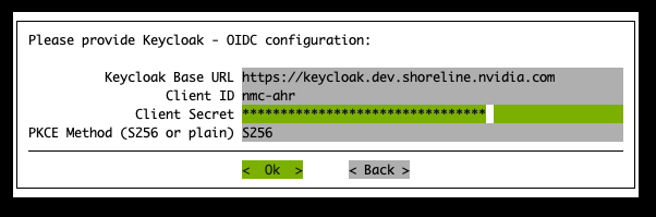AHR TUI Keycloak OIDC config