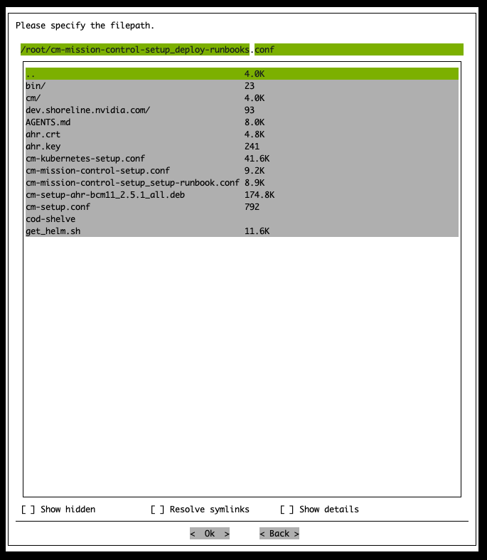 Runbooks Deploy Save Config File