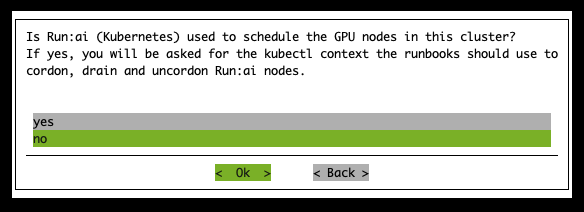 AHR TUI Runbooks Run:ai Enabled