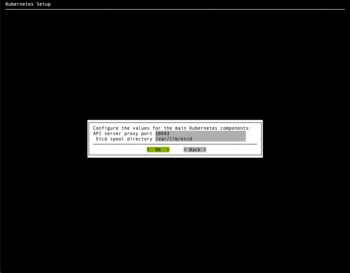 etcd ports configuration