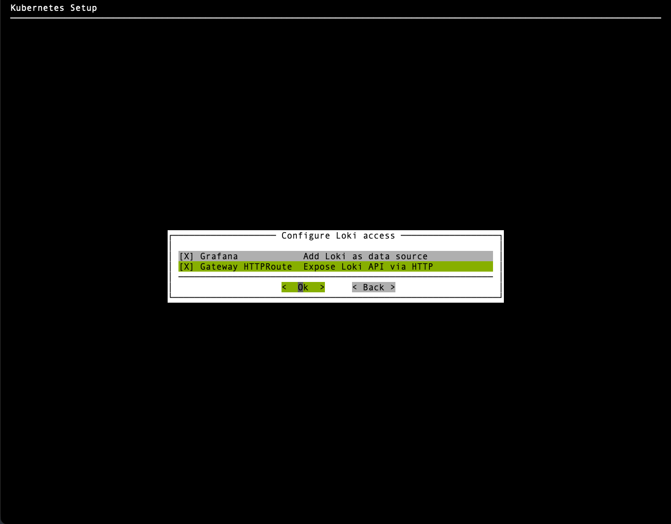 Loki access options