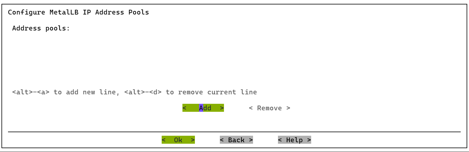 Configure MetalLB IP address pools
