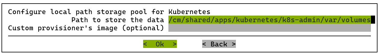 Keep the default path for Kubernetes storage pool