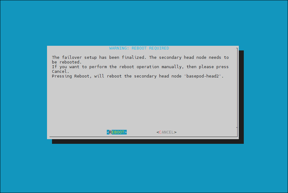 Secondary head node status