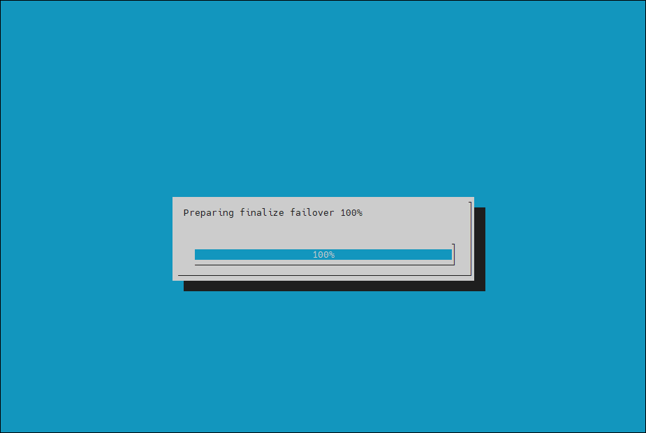 Finalize wizard progress