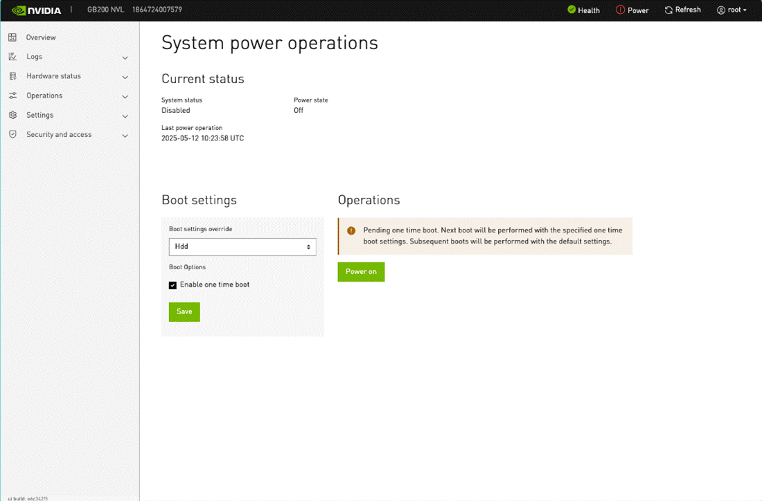 BMC Web Interface Navigation
