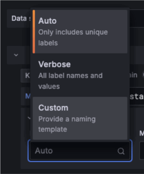 Setting custom legend with hostname