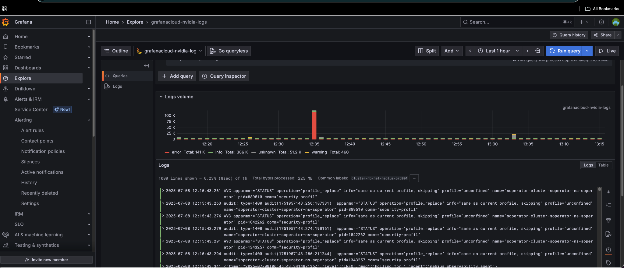 Logs in Grafana Cloud