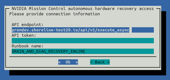 Configuration Step in BCM Wizard