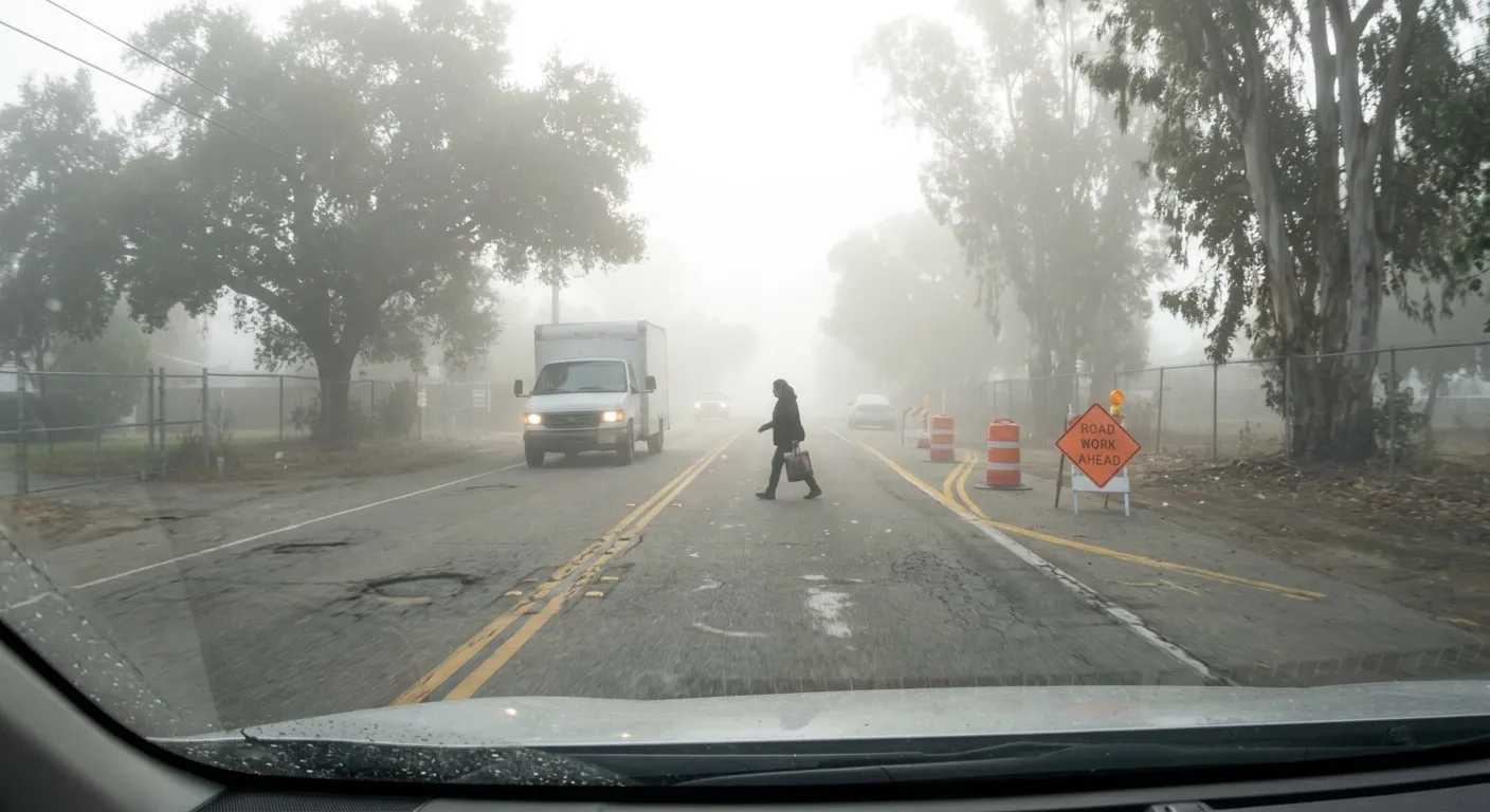 Autonomous vehicle ego-camera traffic scene
