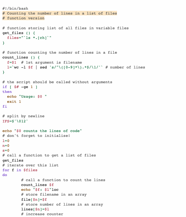 Screenshot of the a11y-high-contrast-light theme in a bash script