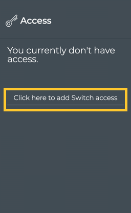 access card with highlighted link