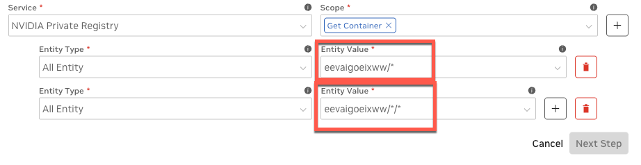 NGC Catalog Containers Entity Types