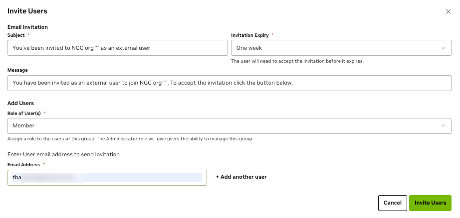External User Group Invite Users Dialog 1
