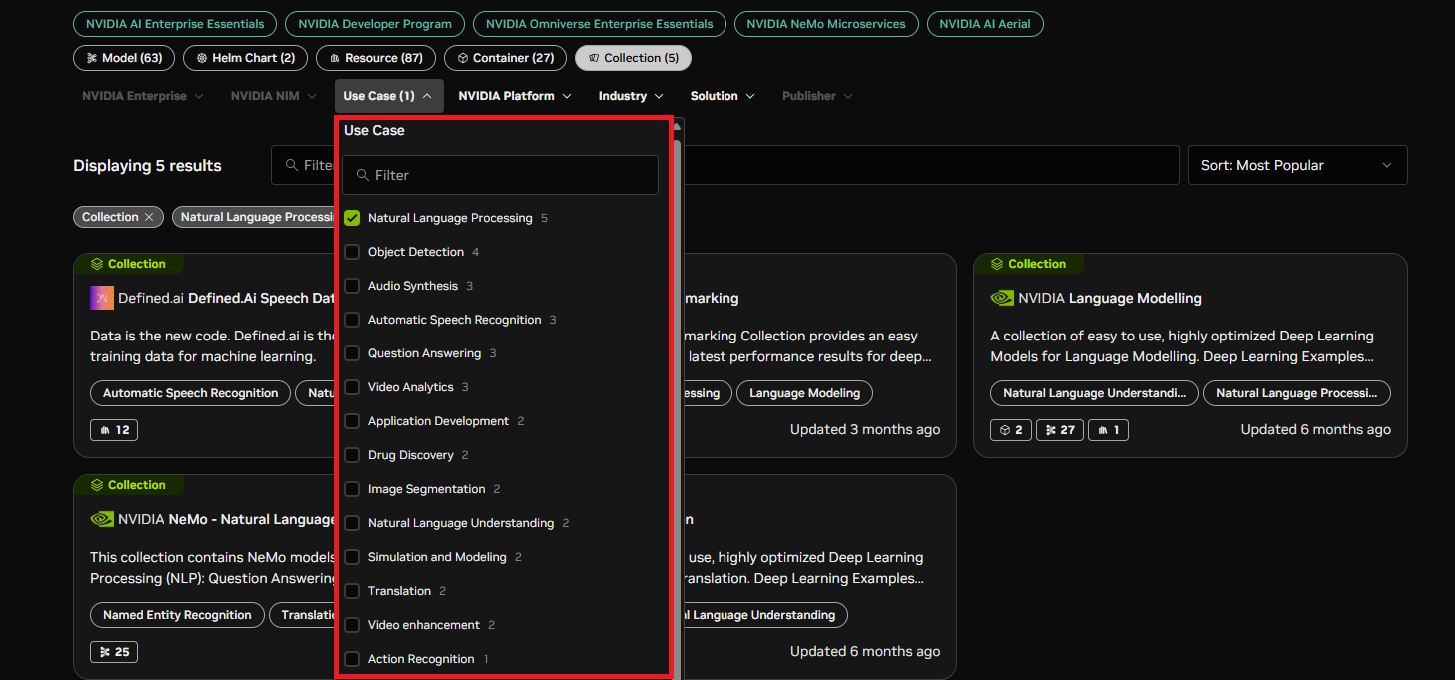 Filtering collections