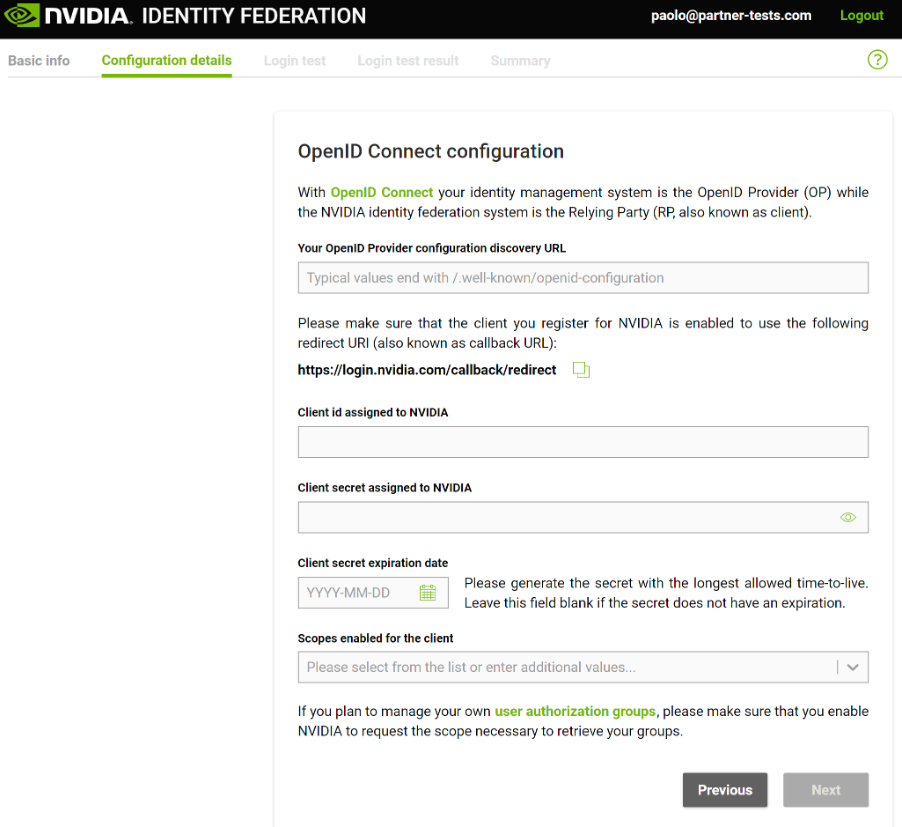 NGC ID Federation OpenID
