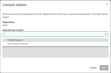 NGC Organization Owner Contact Templates