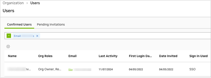 NGC Organization Users Confirmed