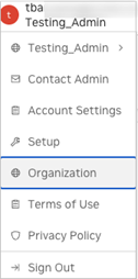 NGC Profile Menu Organization