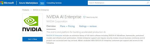 Azure NVIDIA AI Enterprise Overview