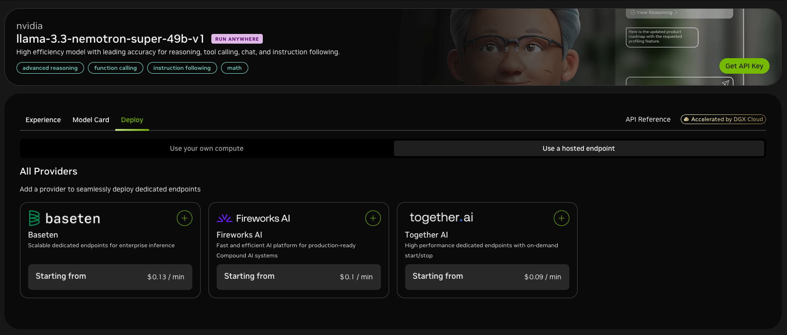 Use hosting integration partners for NIM deployment
