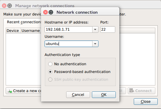 Network connection