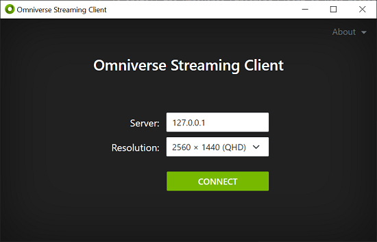 Omniverse Streaming Client Launcher