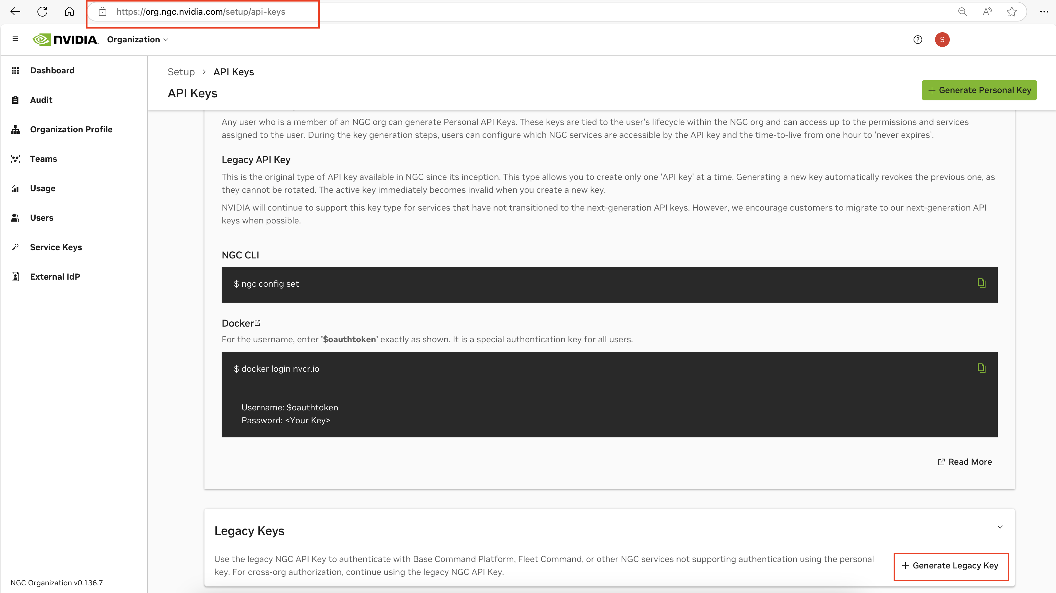 NGC API Key