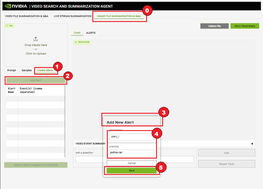 Add Alerts to Image File Summarization