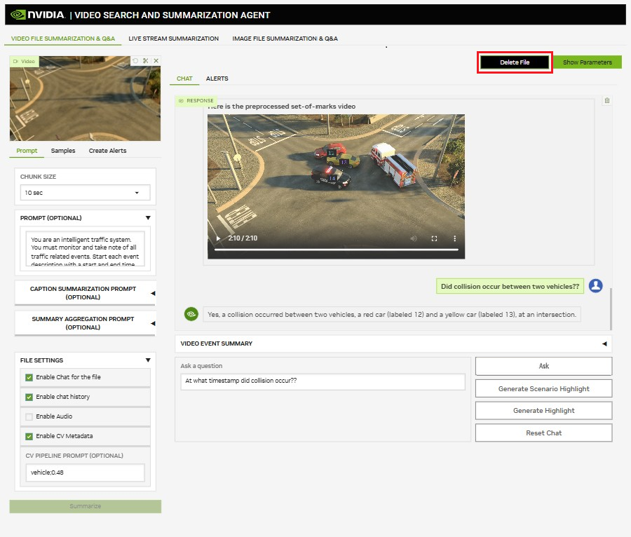 Delete File and Stop Session