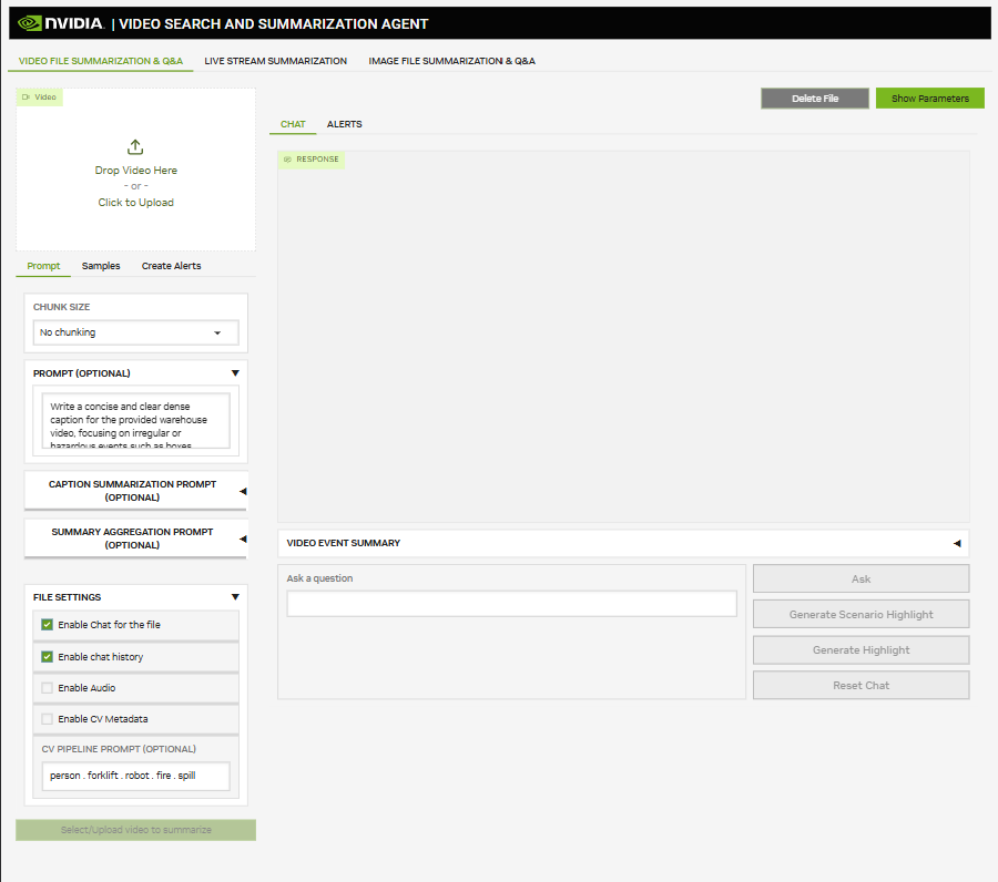 File Summarization, Q&A and Alerts