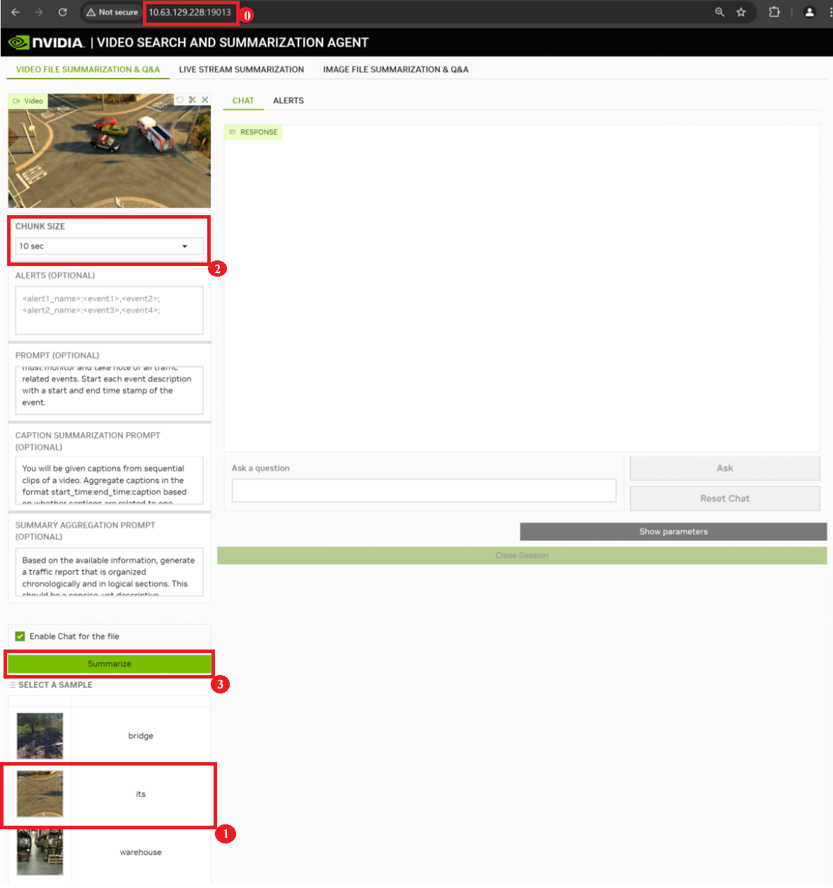 Sample Video Summarization