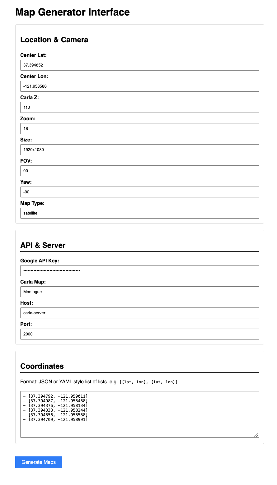 Digital Twin Geo Validator Form