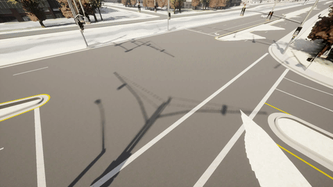 Montague Expressway collision scenario in CARLA