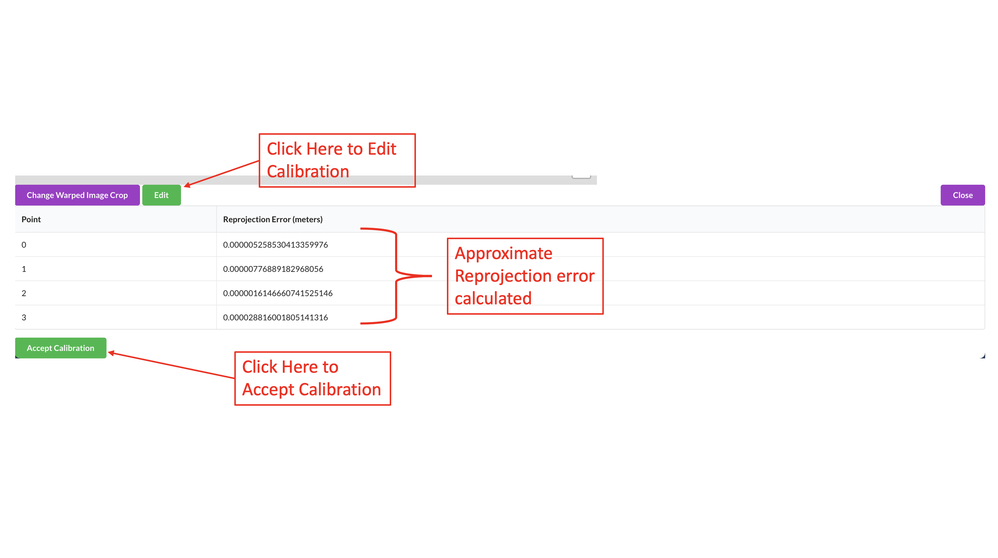 Approximate Calibration Generation Step 6