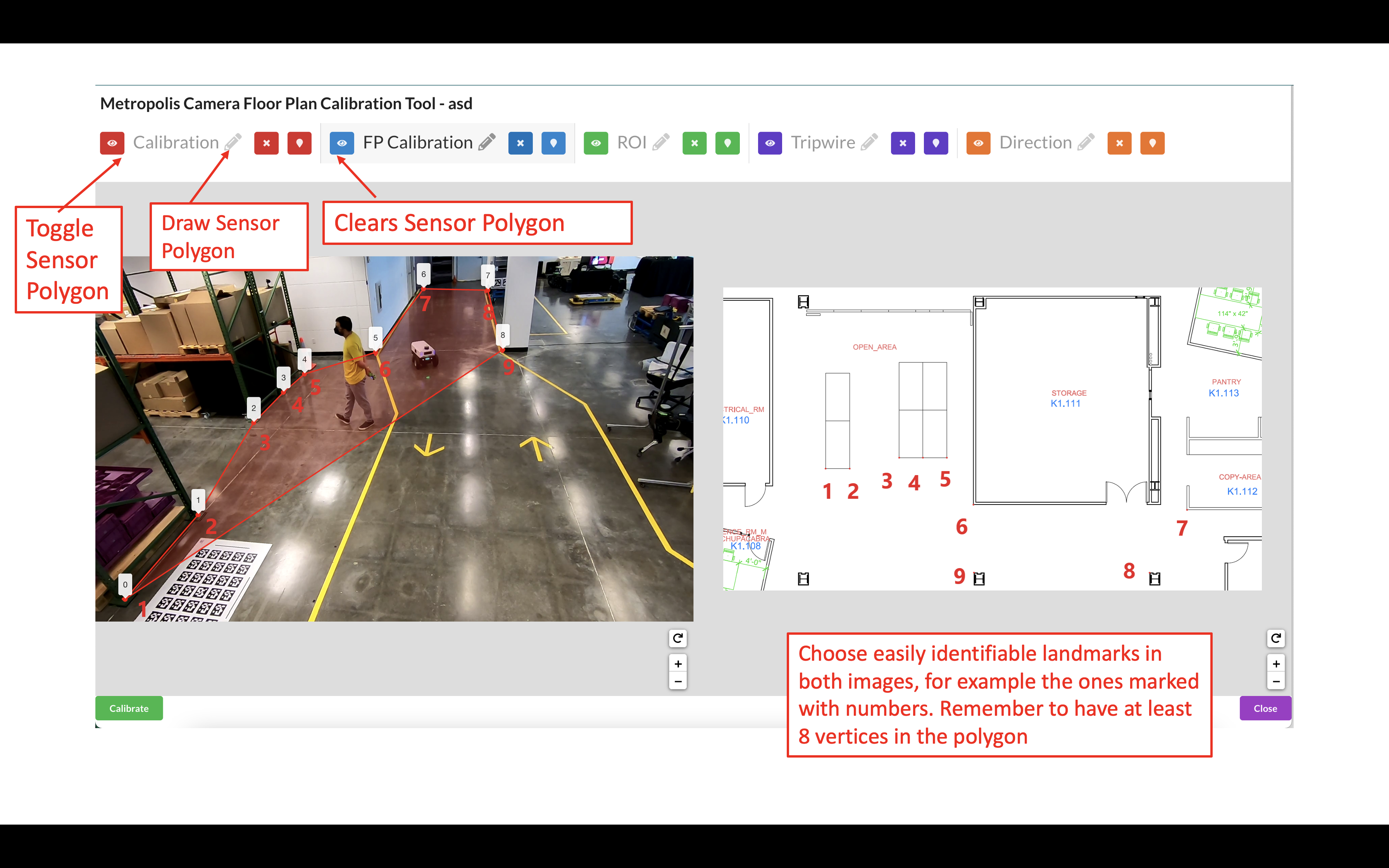 Multi-Camera Tracking Calibration Step 1