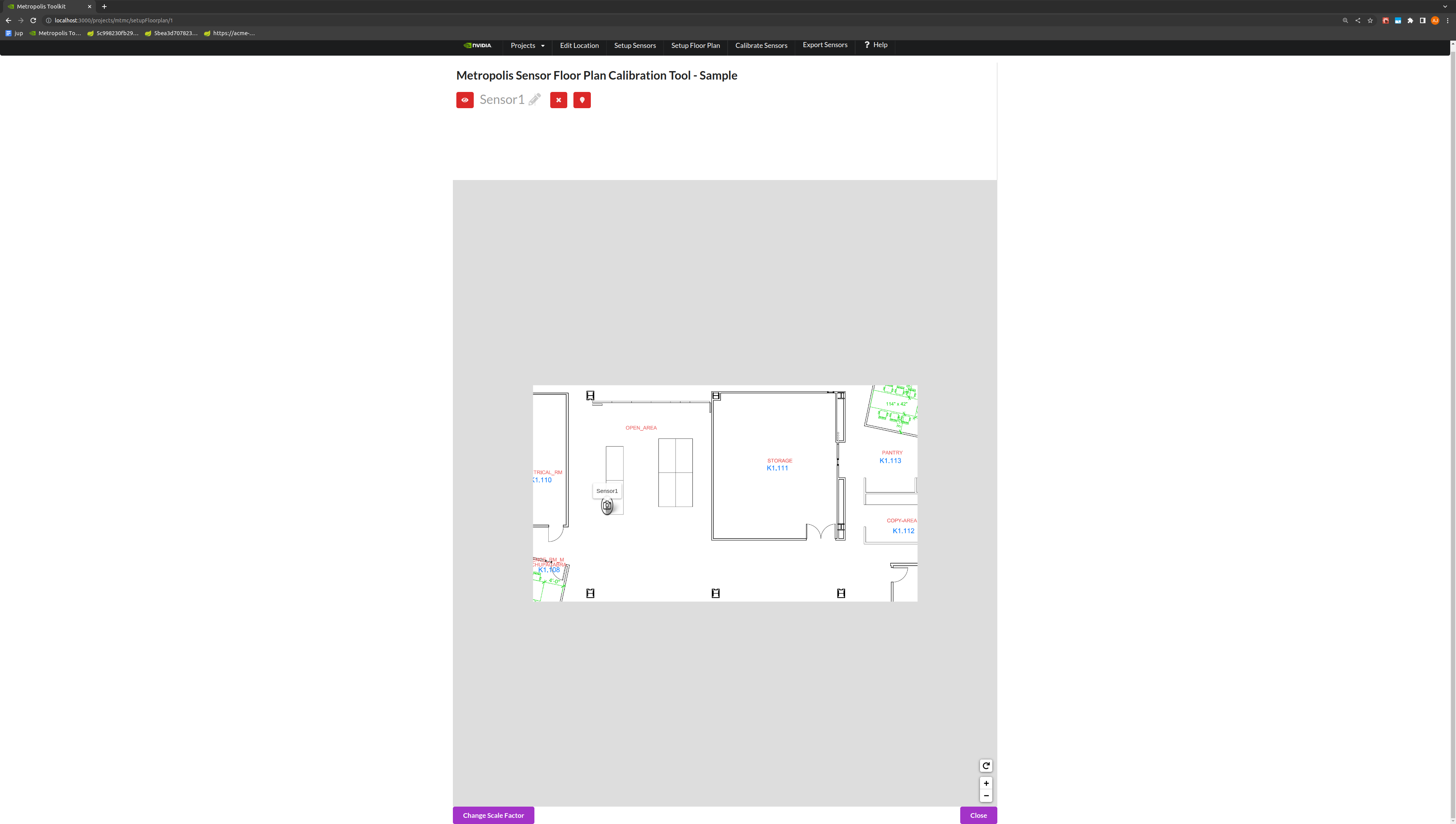 Multi-Camera Tracking Floor Plan Setup Step 1