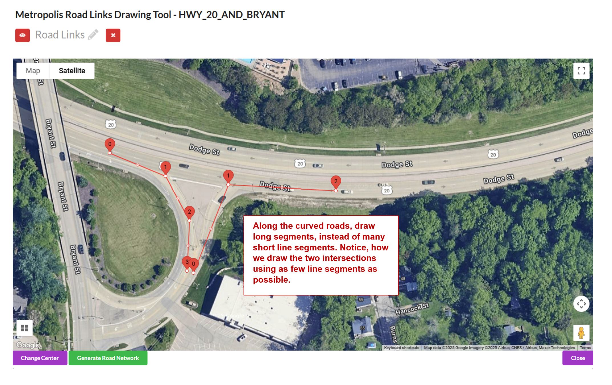 Road Link Generation Step 3