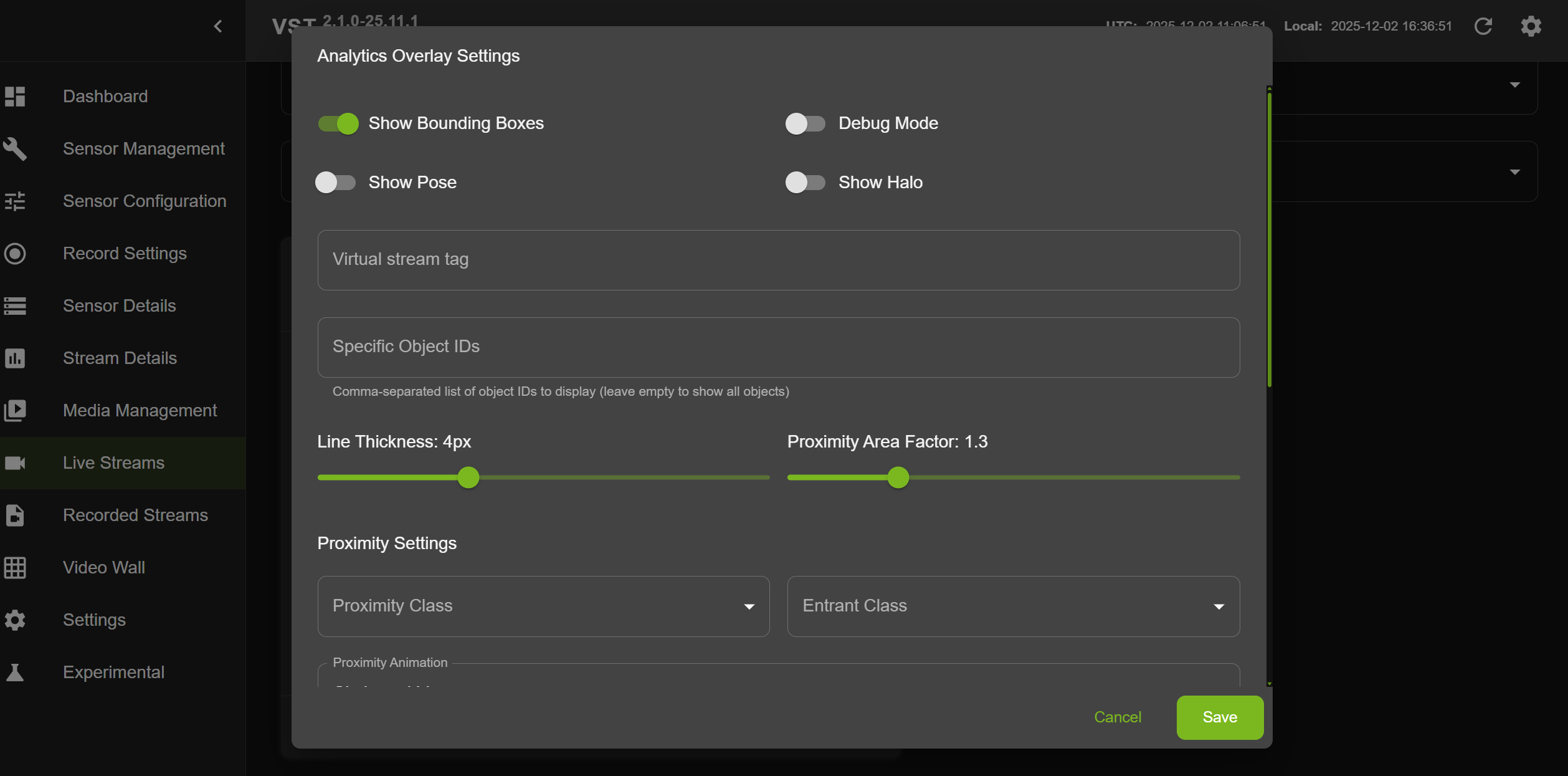 VIOS Overlay Settings